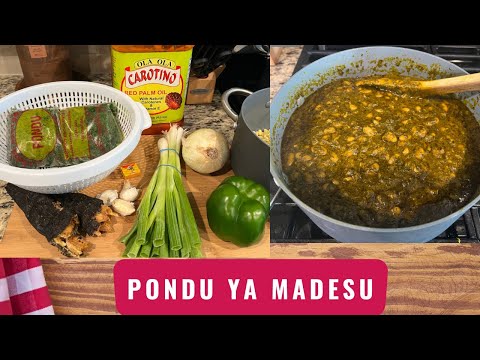 Recette pondu ya madesu (nsaka madesu) cuisine congolaise