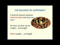 Creating Balance and Finding Happiness, by Dr ...