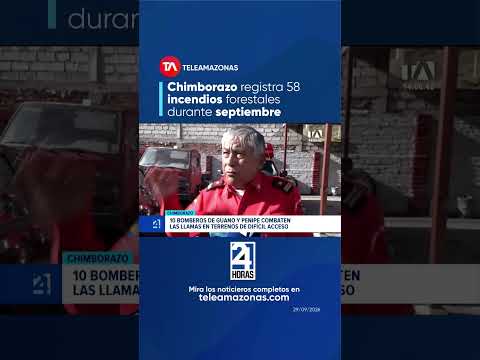 Incendios forestales activos en Guano desplazan acumulación de humo hacia Riobamba