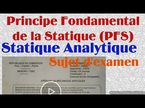 Principe Fondamental de la Statique, statique analytique, PFS , indiamaroo movies,