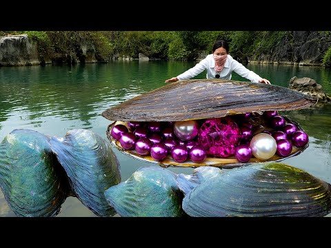 🎁🎁Freshwater giant mussels, filled with precious purple pearls, have given me immense wealth