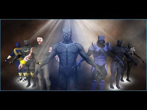 Panther Superhero Street Fighting Hero City Battle