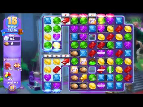 Wonka's World of Candy Level 743 NO BOOSTERS - A S GAMING ✔