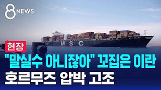 [현장] 말실수 아니잖아 꼬집은 이란..호르무즈 압박 고조 / SBS 8뉴스