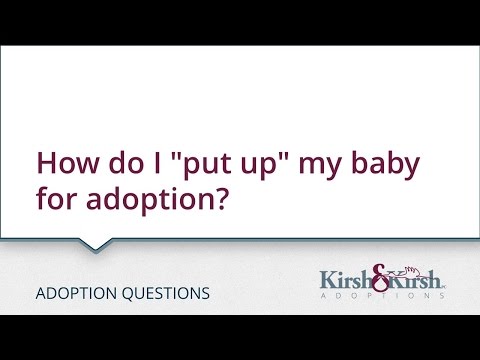 Adoption Questions: How do I “put up” my baby for adoption?