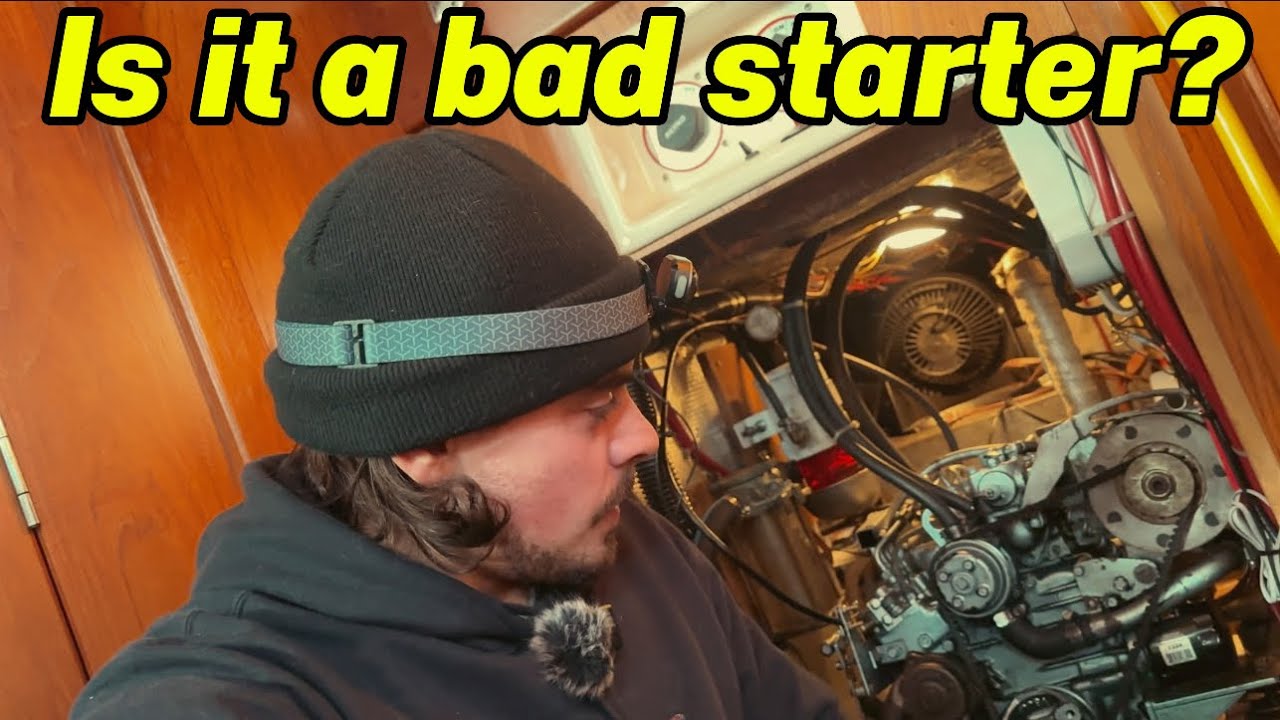 Replacing starter on my sailboat. Universal ￼diesel engine.