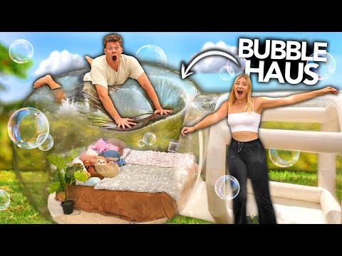 24 STUNDEN IN EINEM BUBBLE HAUS LEBEN | Joey's Jungle
