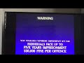 Opening To Pocahontas 2000 2002 Reprint VHS Australia