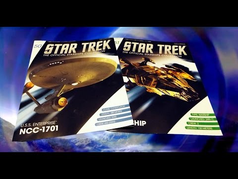 Star Trek Starships Collection #50 & 51 Review - U.S.S. Enterprise NCC-1701 & Hirogen Warship