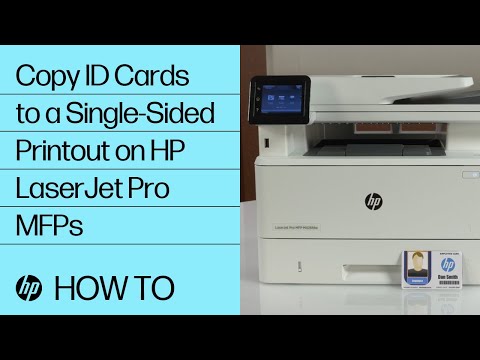 Copy ID Cards to a Single-Sided Printout on HP LaserJet Pro MFPs | HP LaserJet | HP