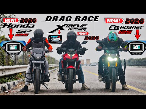2026 Xtreme 125R VS 2026 Hornet 125 VS 2026 SP125.|| Drag Race.🔥|| Triple Battle showdown—·
