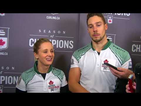 2018 Canad Inns Canadian Mixed Doubles Trials - Media Scrum - Page Playoff 3v4