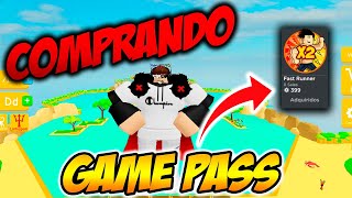 ROBLOX  Lifting Simulator  Comprando GAMEPASS  FIQUEI MUITO RPIDO