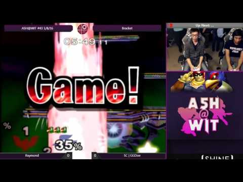 Raymond (Falcon) vs SC | GGDoe (Falco) - ASH@WIT #43 Melee Bracket