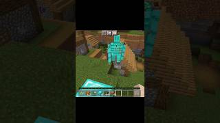 How to make diamond golem ? (no mod) #shorts #minecraft