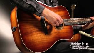 Video thumbnail for Taylor K20e Dreadnought ES2 Acoustic-Electric Guitar Shaded Edgeburst by Musician's Friend