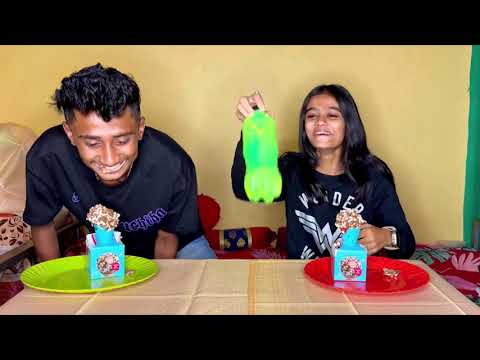 Bottle Flip ice cream Fun Challenge🍦😂| funny | Kannada | icecream | challenge | game |