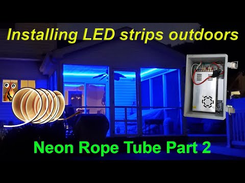 An Outdoor LED Installation with Neon Rope Tube