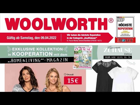 🛒 Woolworth Katalog Prospekt 9. bis 16. April 2022 - Neuigkeiten, Angebote Deutschland 🇩🇪
