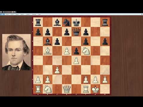 Paul Morphy vs Ernest Morphy. 1856