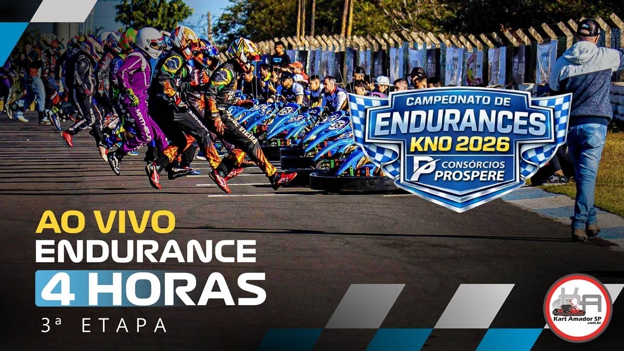 AO VIVO - 3ª ETAPA ENDURANCE KNO - 25/07/2026