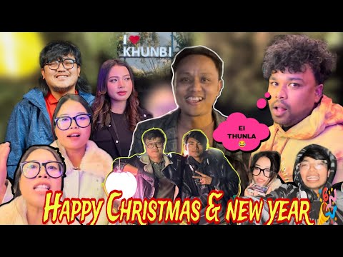 Happy new year 2026 & happy merry Christmas 🎄 Thunju Moiju punna Christmas ywminare 🤣🤪😂🤣