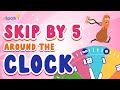 Skip Around the Clock | Telling Time to the Nearest 5 Minutes | 2nd Grade Math | eSpark Music