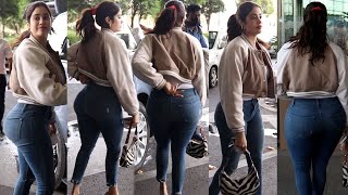 Uff Bomshell 🔥 Janhvi Kapoor Flaunts Her Biggest Bomshell Figure In Casual With Jacket At Airport