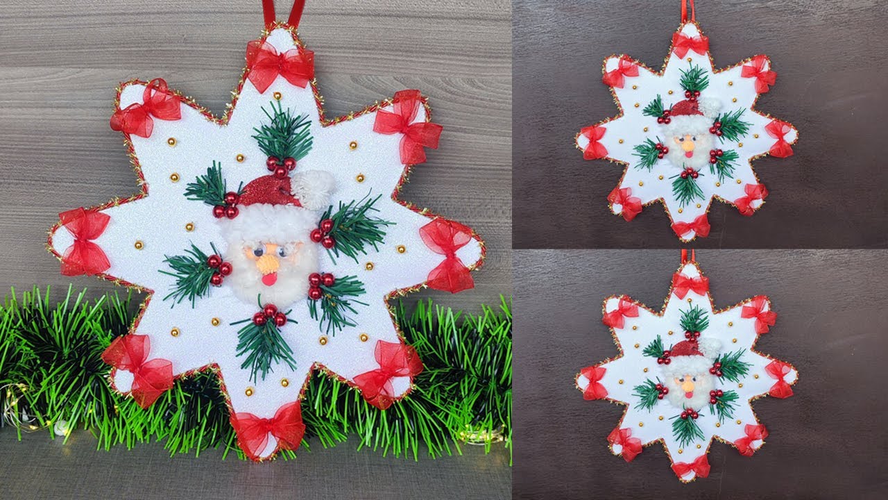 No pierdas más tiempo! haz esta estrella fácil y rápido🌟 para decorar en navidad