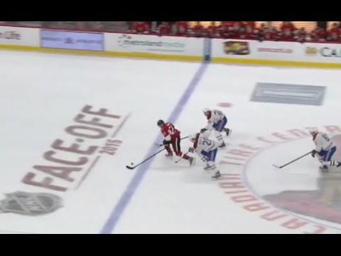 Jeff Petry Great Defensive Play to Stop Lazar on a Breakaway (10/11/15)