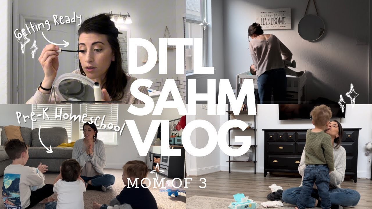Day In The Life Preschool Homeschool || Mom of 3 || Morning routine
