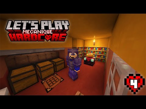 My first XP (and son) factory - Let's Play Minecraft Mechanics Hardcore Survival (#4)