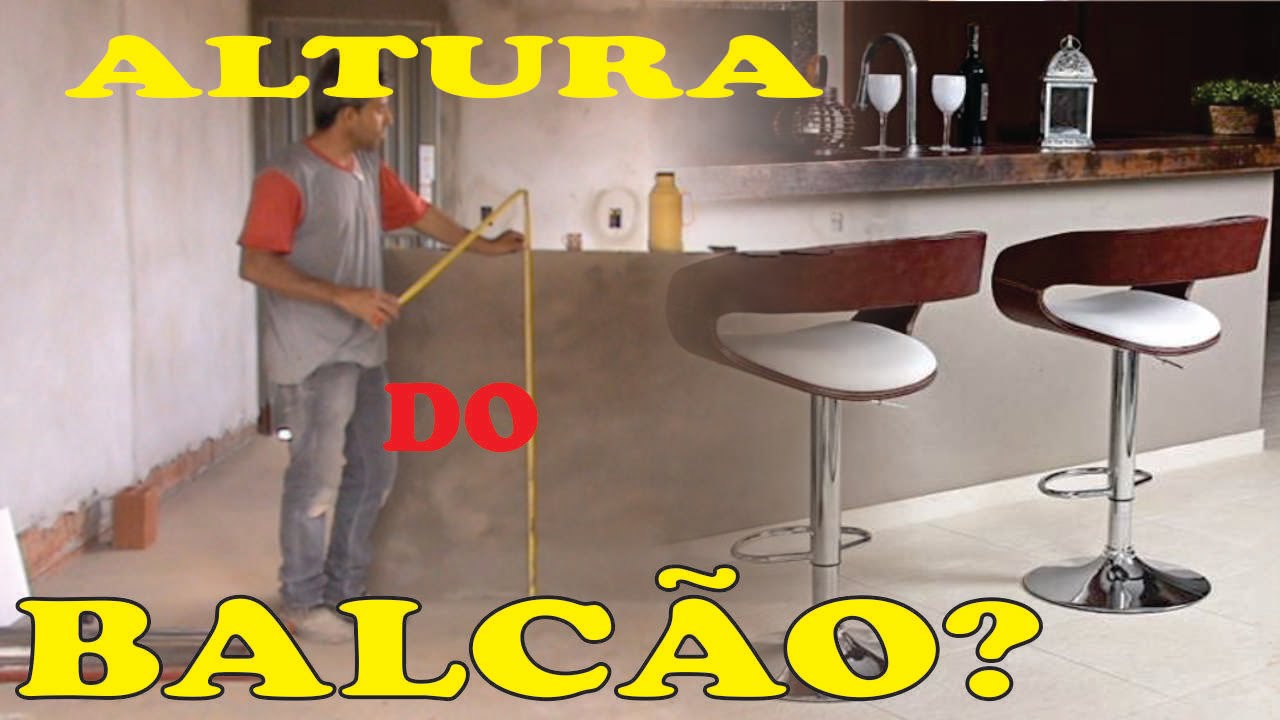 ALTURA IDEAL DE BALCÃO