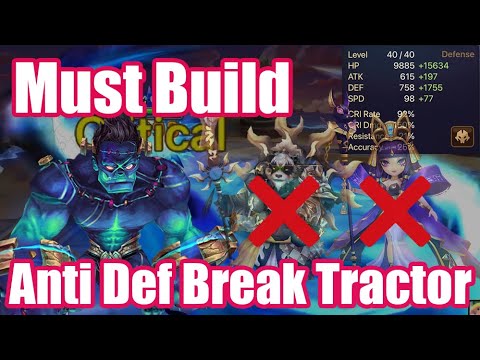 You must build! New Anti Def Break 2A Vamp Tractor😁😁😁【Summoner War RTA】