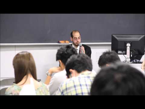 全学総合科目「留学のすすめ」Mark Bookman氏講演