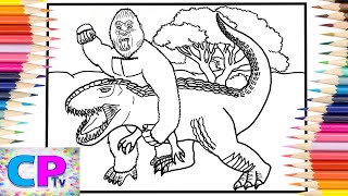 Godzilla vs. Kong Coloring Pages/Two Fighting Monsters/Disfigure - Blank [NCS Release]