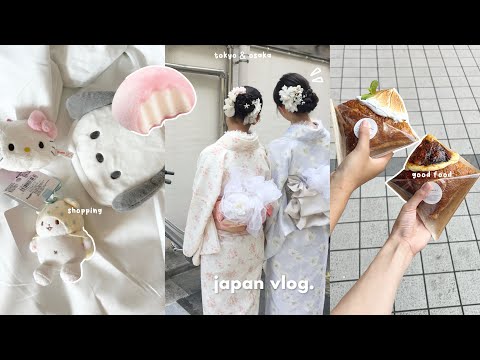 JAPAN VLOG 🍡: tokyo & osaka, shopping, dotonbori river, kimonos, good food 