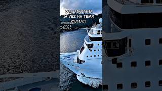 MSC SINFONIA navio cruise 25/11/25 santos #buzios  @cruzeiros2025 primeira vez  cruzeiro  #shorts