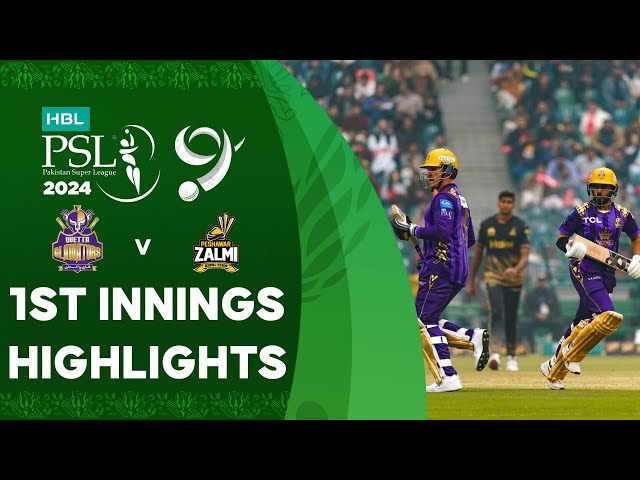 1st Innings Highlights | Quetta Gladiators vs Peshawar Zalmi | Match 2 | HBL PSL 9 | M1Z2U