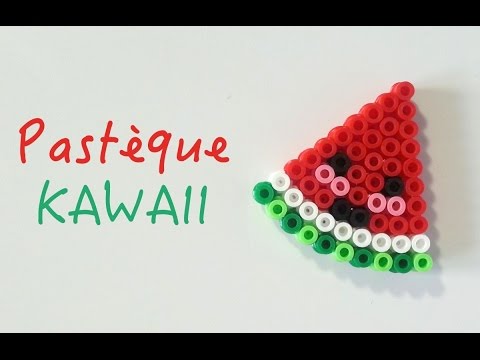 Comment faire une pastèque 3d avec des perles à repasser Hama