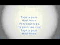 Hotel Amour - Hotel flamingo lyrics 