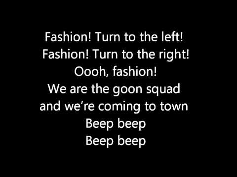Glee's fashion night out - lyrics
