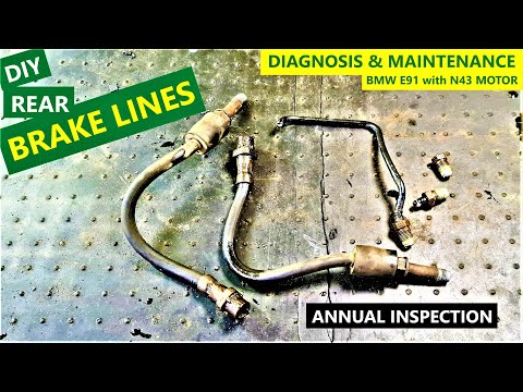 DIY for REAR BRAKE LINES - BMW E91 engine N43