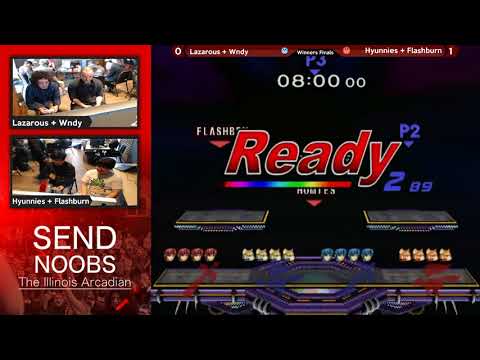 Lazarous + Wndy vs Hyunnies + Flashburn - Send Noobs Arcadian Doubles Winner's Finals