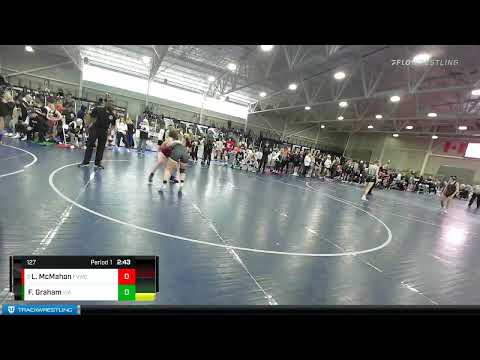 127 Lbs 5th Place Match - Lily McMahon, Flathead Valley Wrestling Club Vs Frankie Graham, Idaho 73