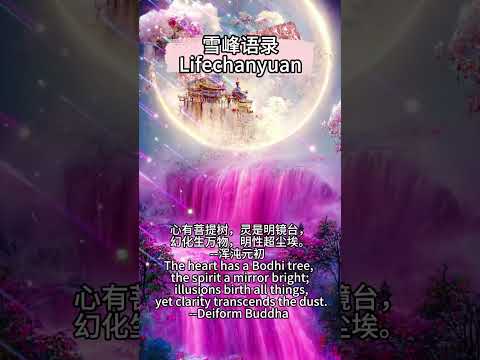 心有菩提树，灵是明镜台，幻化生万物，明性超尘埃。