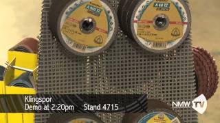 Live cutting demo with Klingspor at National Manufacturing Week 2015