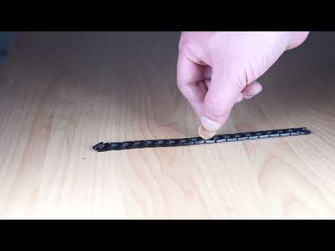 Extrastarkes Magnetarmband in schwarz-matt von YINGA-VITAL®. Unglaublich starke Magnete.