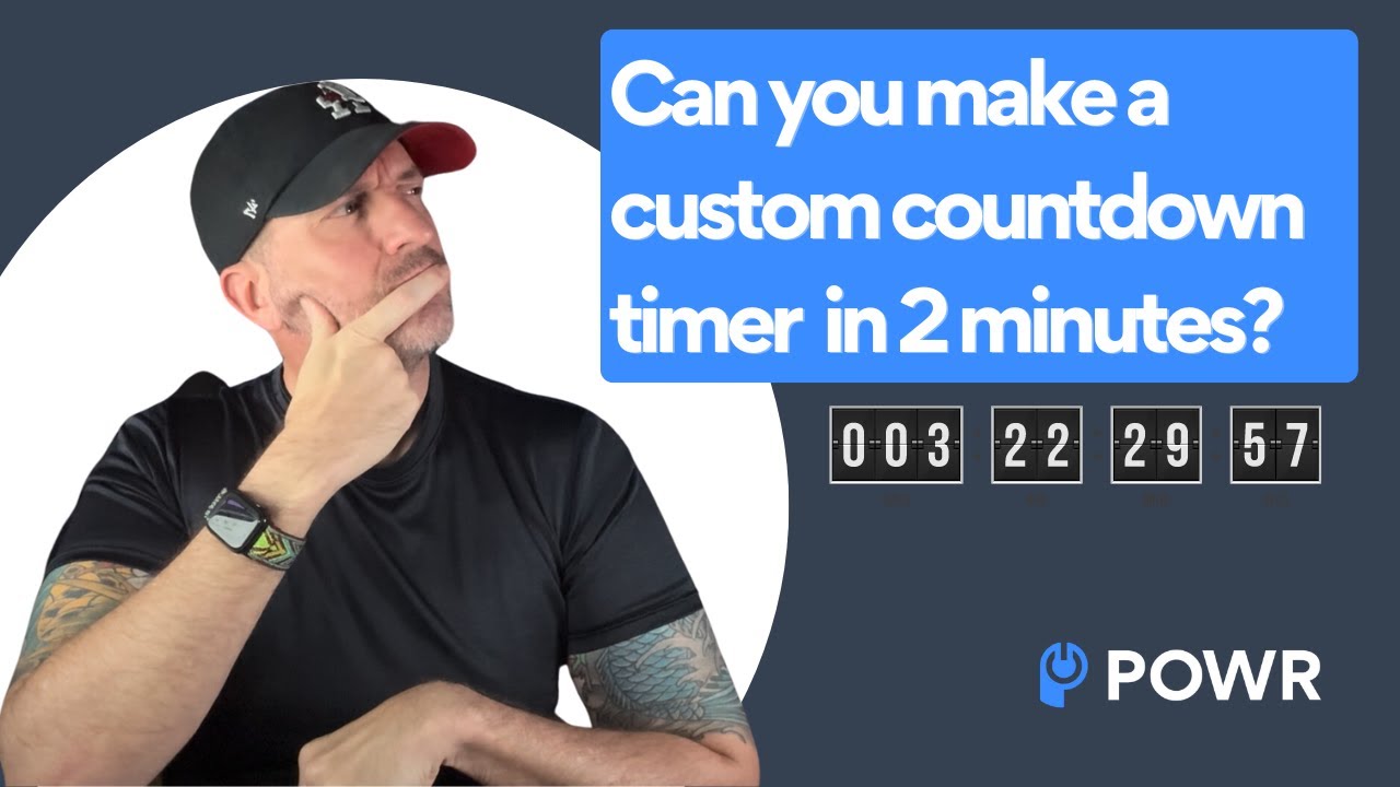 How to make a countdown timer for a website (in 2 minutes)