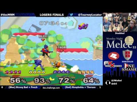 MNM 53 Melee - Strong Bad & Pooch vs Moophobia & Thoraxe - Losers Finals
